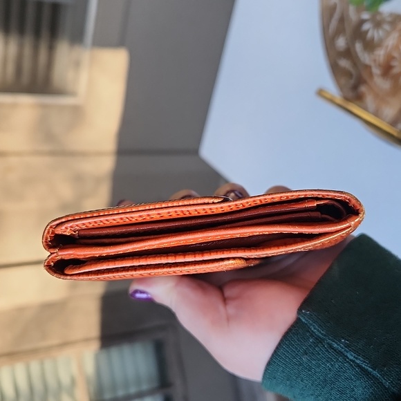 Louis Vuitton Epi Leather Double Snap Wallet in Congnac Color w/ COA - Picture 9 of 14